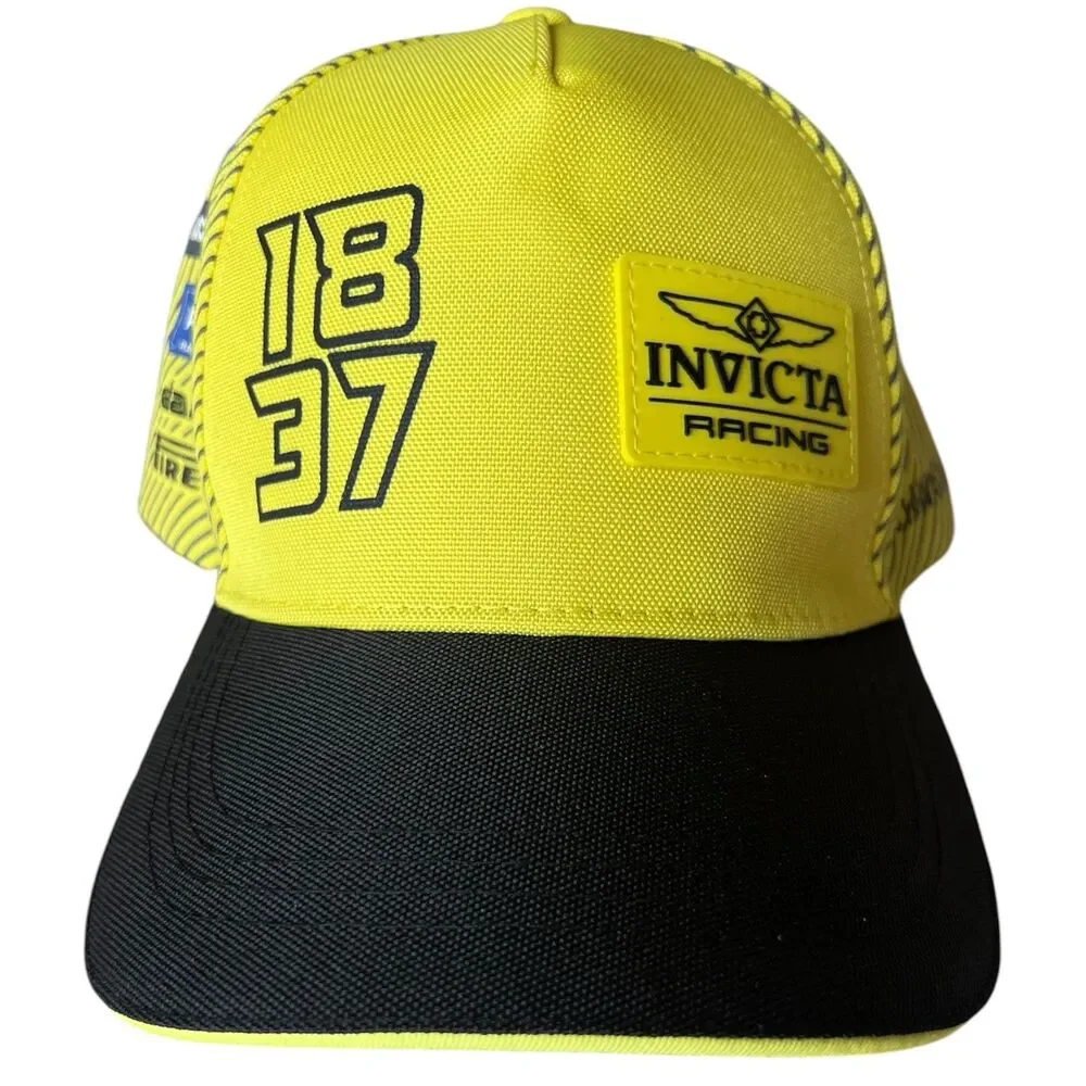 Invicta Single Watch Travel Case AND Invicta Racing Men's Hat Yellow  Brand New